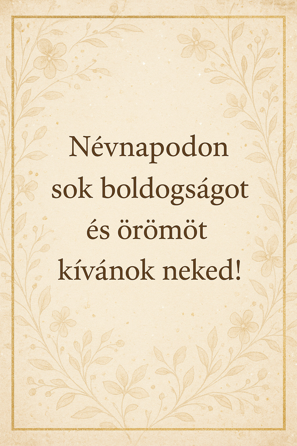 Névnap Köszöntés