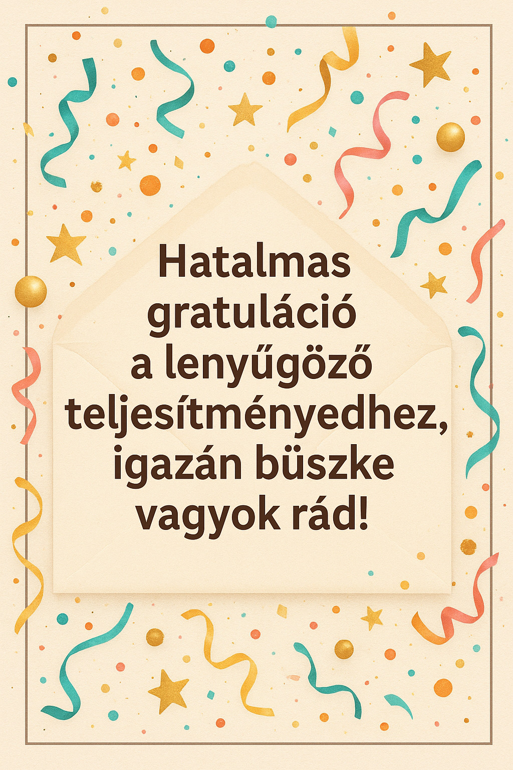 Gratulálok a Szép Eredményhez!