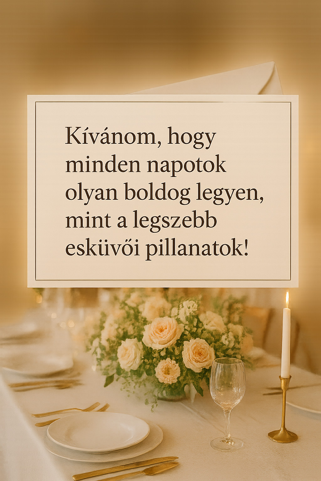 Szeretetteljes Esküvői Üdvözlet