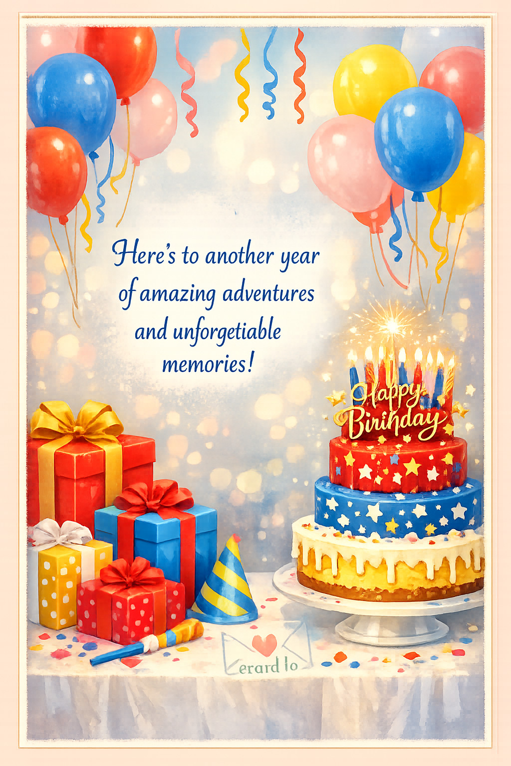 Greeting card preview